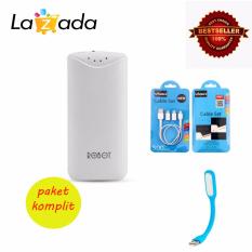 Robot Power Bank RT5700 5200mAh By Vivan+ VIVAN KABEL SET+LAMP LED USB