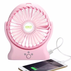 Robot RT-BF06 2000mAh Power Bank 330 Degree Rotatable USB Mini Fan Pink