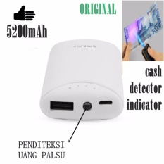 Robot RT5700 5200mAh Power Bank (di lengkapi SENSOR PENDITEKSI UANG PALSU/PALSU)