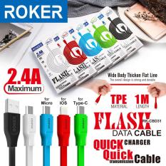 Roker Flash RK-CBD31 Kabel Data Charger 2.4 Ampere for Micro Usb