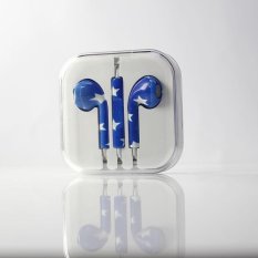 Rorychen Dicetak dengan Gandum Thread Asli Wired In-Ear Earphone untuk Apple IPhone 5 5C 5 S 6 6 S 6 Plus 6 S-Intl