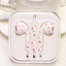 Rorychen Dicetak dengan Gandum Thread Asli Kabel Earphone Dalam Telinga untuk Apple Iphone 5 5C 5 S 6 6 S 6 Plus 6 S-Intl