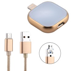 RQW-18S 8 Pin 64GB Multi-functional Flash Disk Drive with USB / Micro USB to Micro USB Cable, For iPhone X / iPhone 8 and 8 Plus / iPhone 7 and 7 Plus / iPhone 6 and 6s and 6 Plus and 6s Plus / iPad(Gold) - intl