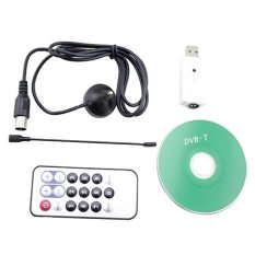 RTL2832U + R820T Mini Digital Receiver TV Dongle DVB-T Tuner (Hitam)