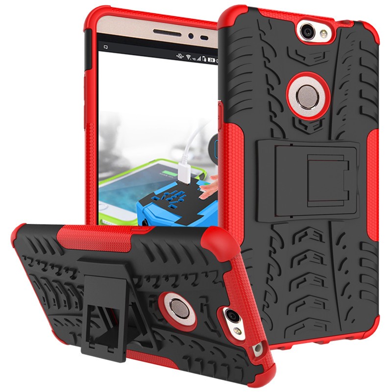 RUGGED ARMOR Coolpad Max A8 Case Shockproof Casing Cover Softcase Dual Layer Hardcase Stand Mode