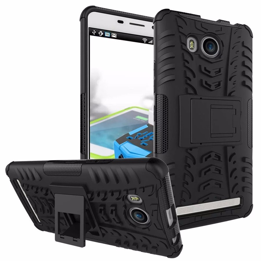 RUGGED ARMOR Lenovo A7700 Case Shockproof Casing Cover Softcase Dual Layer Hardcase Stand Mode