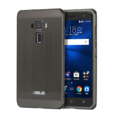 Mewah RUILEAN Logam Aluminium Bumper For Asus Zenfone 3 ZE552KL 13.97 Cm Case Dilepas + PC Keras Sweep The Belakang 2 -in-1 Ultra Tipis Yang Menutupi Kerangka Abu-Abu