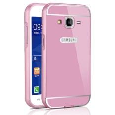 Ruilean Mewah Logam Aluminium Bemper Bingkai dan Akrilik Buah Panel Belakang Keras Case untuk Samsung Galaksi Inti Prime G360 (warna: seperti Gambar Pertama)-Internasional