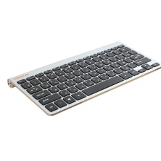Russian Letter Ultra Slim 2.4G Nirkabel Keyboard untuk MACBOOK, LAPTOP, TV BOX Komputer PC, Smart TV dengan USB Dongle-Intl