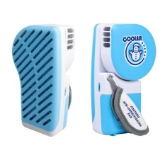 S & F Mini Portable USB Pendingin Evaporative Pocket AirCoolerAir AC Fan (Warna: Biru)-Intl