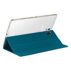 S & F Leather Cover Case untuk Samsung Galaxy Tab S 8.4 Inch (Biru)