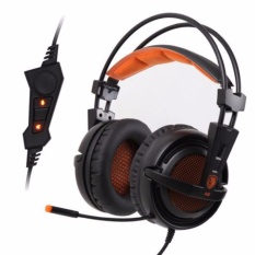 Sades A6 Headset Gaming Headphone with Microphone - Hitam / Orange