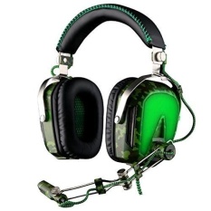SADES A90 Pilot Profesional 7.1 USB Surround Sound PC StereoGaming Headphone dengan Retractable Kontrol Volume Mikrofon NoiseR-Intl