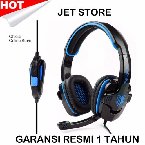 Sades Headset Gaming G Power SA708 Biru Headphone Over the