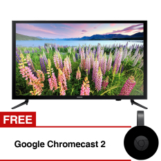 Samsung 40 inch Full HD Digital LED TV - Hitam (Model UA40M5000) with Free gift Google Chromecast 2
