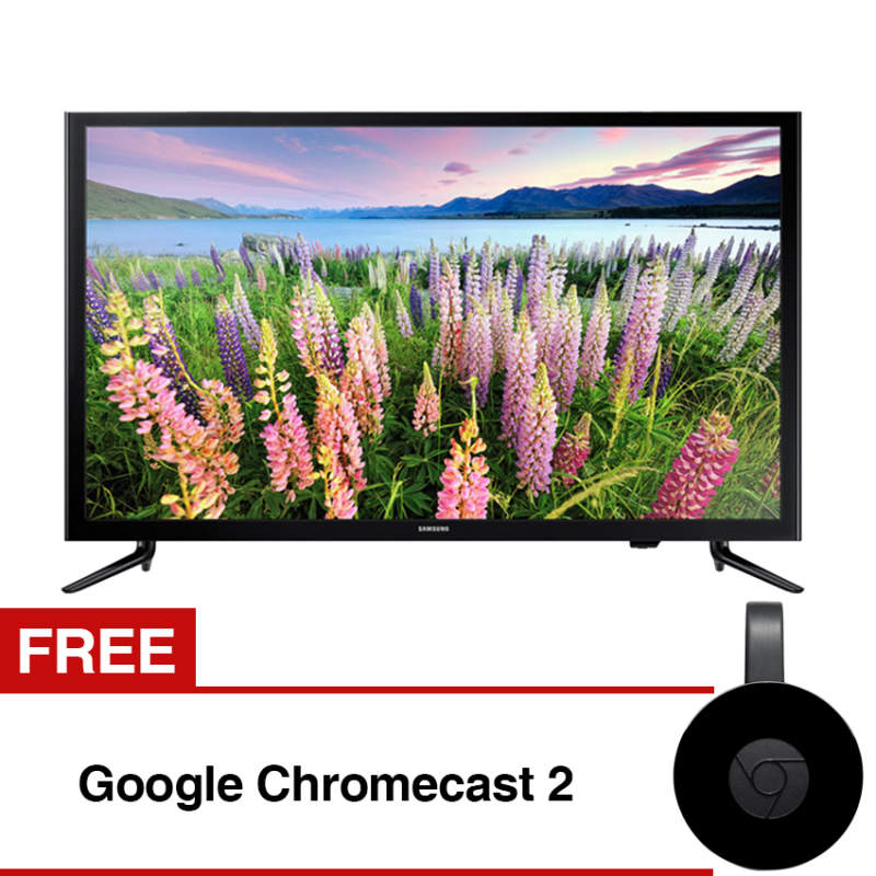 Samsung 40 inch Full HD Digital LED TV - Hitam (Model UA40M5000) with Free gift Google Chromecast 2