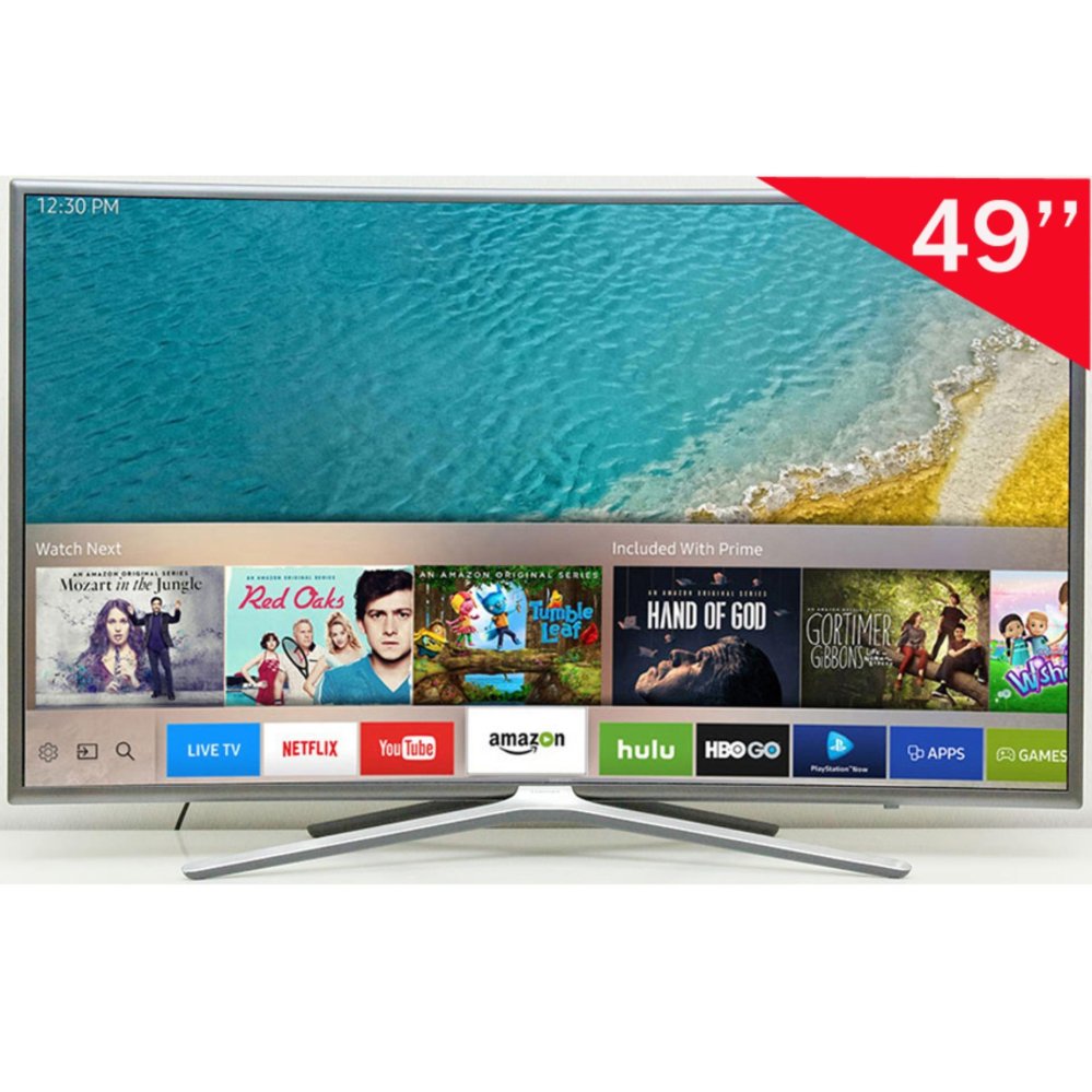 Samsung 49 Inch UHD 4K Curved Smart LED Digital TV 49KU6300 - Gratis Pengiriman Bali, Surabaya, Mojokerto, Kediri, Madiun, Jogja, Denpasar