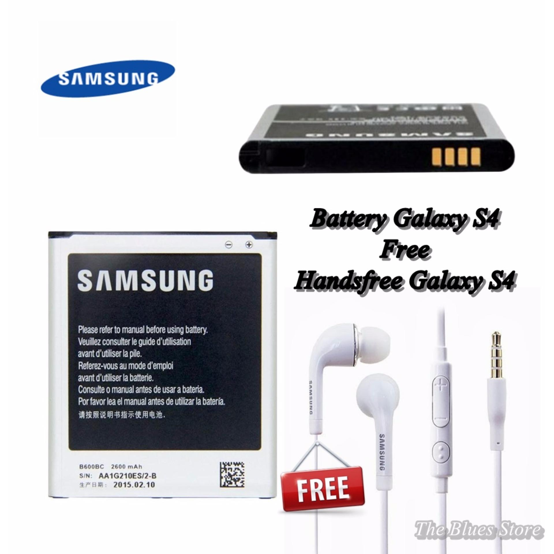 Samsung Battery GT-I9500 For Galaxy S4 2600mAh + Handsfree S4 White - Original