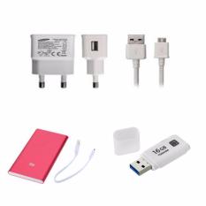 Samsung Charger Galaxy S3/4/5/Note 2/Grand/A3/5/E5/7 Original Free Flashdisk Toshiba 16GB+Power Bank Slim