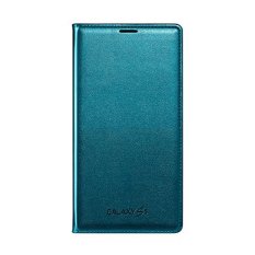 Samsung Flip Wallet Cover For Galaxy S5 Original - Biru