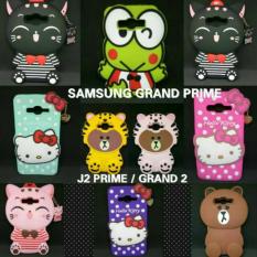 Samsung Galaxy J2 Prime // Grand Prime // G530// GRAND 2 Case Boneka 3D KUCING HITAM GARIS - BISA 3 TIPE - ULYBAE