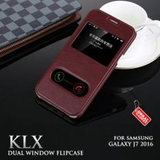 Samsung Galaxy J7 2016 Klx Leather Flip Case Flipcase Cover Flipcover