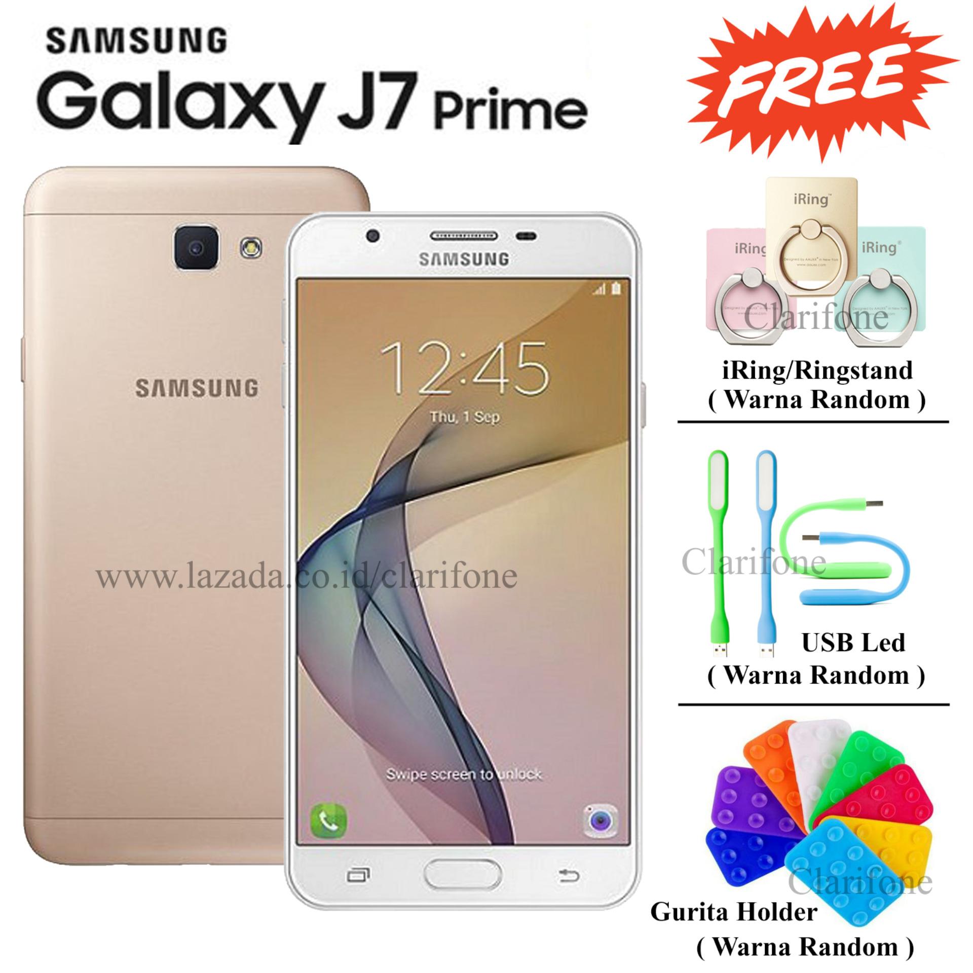 Samsung Galaxy J7 Prime - Layar 5.5 inch - Fingerprint - 32GB - White Gold