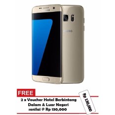 Samsung Galaxy S7 Edge Gold Platinum - 32GB - GARANSI RESMI SEIN + GRATIS Voucher Hotel
