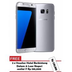 Samsung Galaxy S7 Edge Silver Titanium - 32GB - Garansi RESMI + GRATIS Voucher Hotel