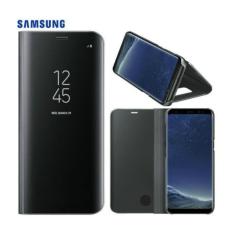 Samsung Galaxy S8 Case Clear View Standing Cover - Hitam