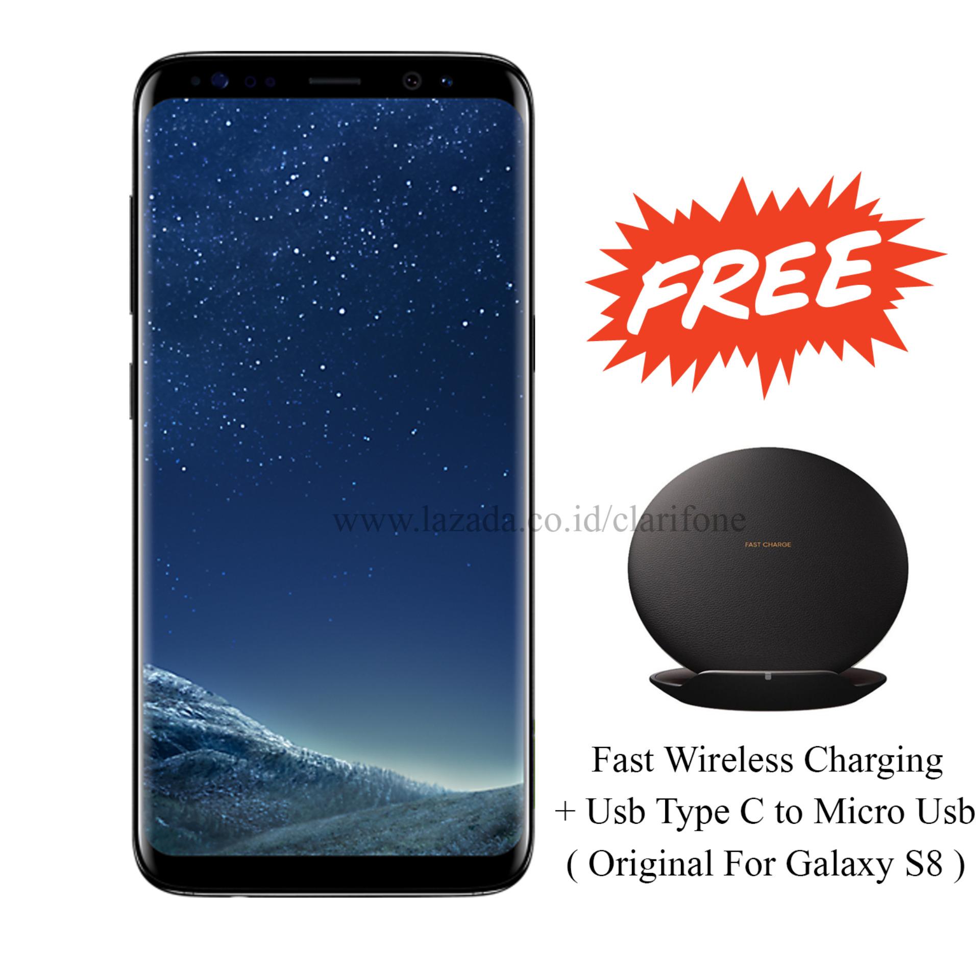 Samsung Galaxy S8 - Ram 4GB - Rom 64GB - Gratis Original Fast wireless Charger - Midnight Black