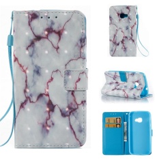 Samsung GALAXY Xcover 4 Case, Unik 3D Batu Pola PU Kulit Flip Magnet Dompet Dudukan Slot Kartu Pelindung Cover dengan Hand Strap untuk Samsung Galaxy Xcover 4 SM-G390F (Pola-2) -Intl
