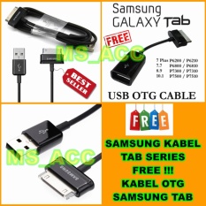 Samsung Kabel Data Galaxy Tab P1000 / P3100 / P5100 / N8000 + Bonus Kabel OTG Samsung Tab Series