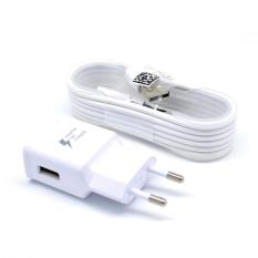 Samsung Original 100% Authentic Travel Adapter Charger / Casan / Carger 15W Adaptive Fast Charging Output 2.0Ampere USB 3.0 for Samsung Galaxy S4 / S5 / S6 / S7 / Edge / Note 4 / Note 5 - Putih