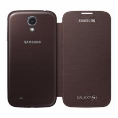 Samsung Original Flip Cover For Galaxy S4 - Brown