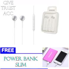 SAMSUNG ORIGINAL IN-EAR IG935 Headphone Handsfree BLACK/WHITE + FREE Power Bank SAMSUNG Slim.