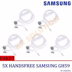 samsung Paket 5 pcs Handsfree Young / J2 / J5 / type lain Jack 3,5mm - Putih