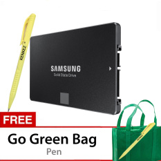 Samsung SSD 850 EVO 250GB 2.5-Inch SATA3 Powered by 3D V-NAND Technology - Gratis Go Green Bag + Pen