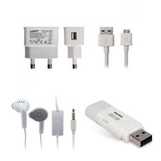 Samsung Travel Adapter + Micro USB 3.0 Carger for Galaxy Note 3 / S5 / S4 - Original Free Flasdisk Toshiba 8GB Dan Handsfree Samsung