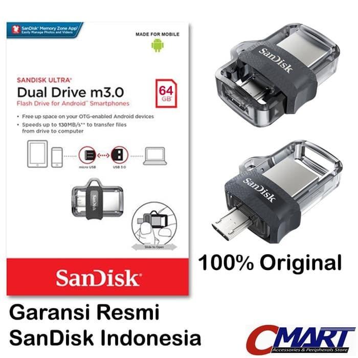 SanDisk Ultra 64GB Dual Drive m3.0 for Android Devices Computers SDDD3-064G-G46