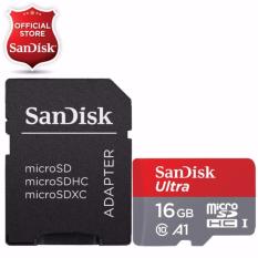 SanDisk Ultra MicroSD 16GB A1 98MB/s UHS-I Card with SD Adapter