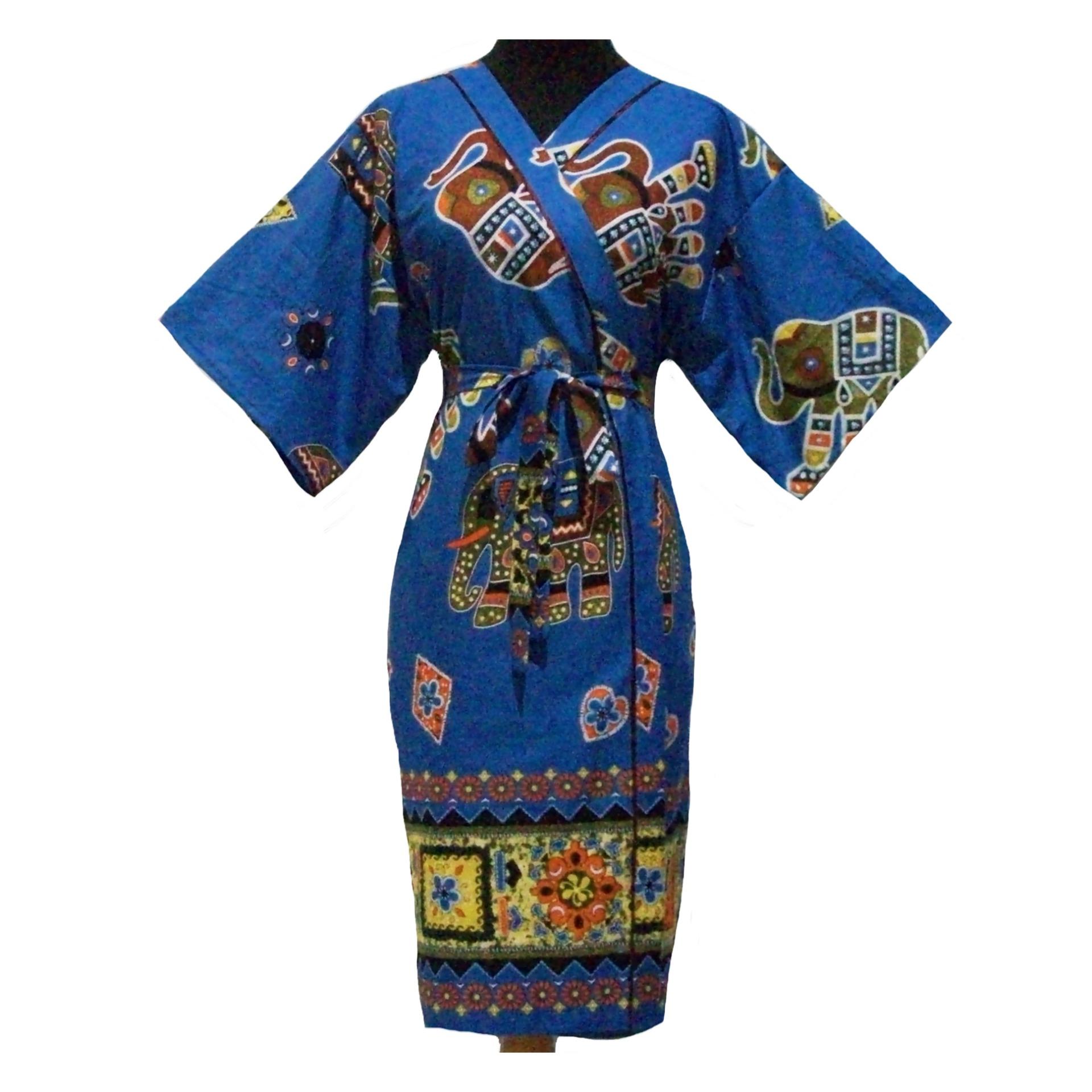 Sanny Apparel B 409 Kimono Batik - Biru