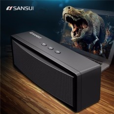 Sansui T18 Nirkabel bluetooth Speaker 1200 MAh Subwoofer Portable Speaker Dual Unit TF Kartu U Disk-Intl