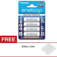 Sanyo Eneloop Baterai AA - 2000 mAh - BP4 - 4pcs - Free Battery Case