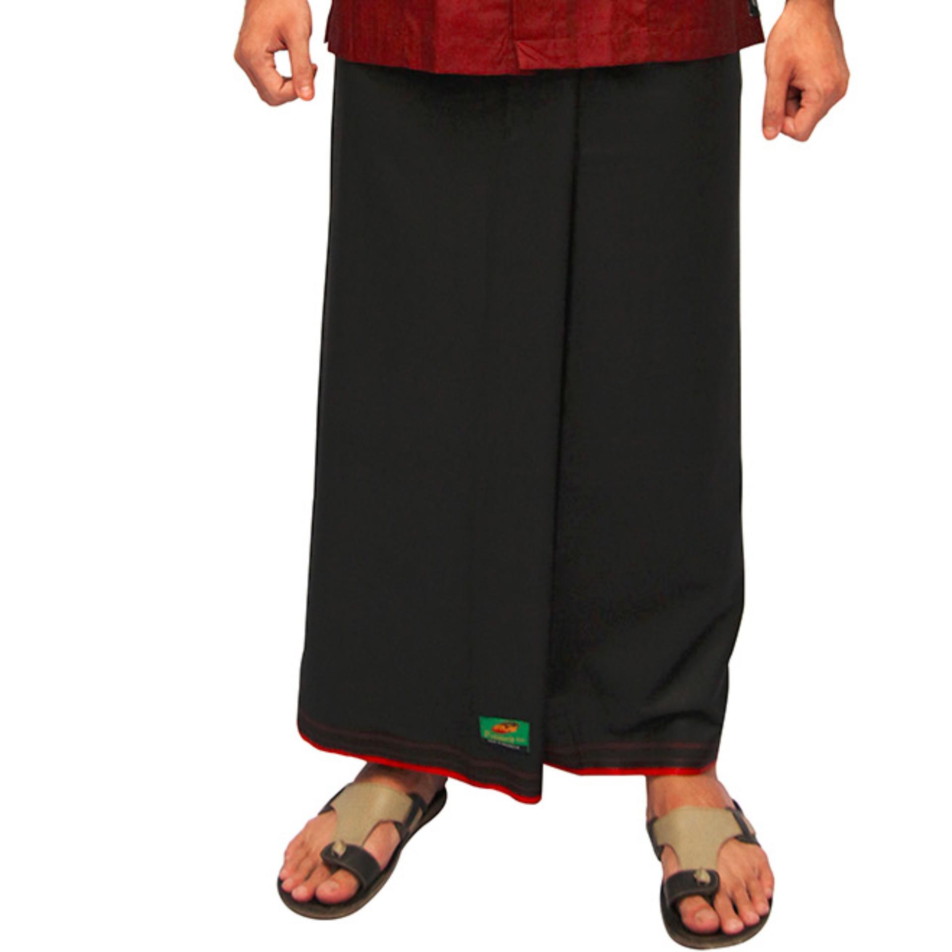 Sarung ATLAS Hitam Polos - HPL