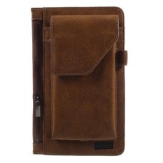 Sarung HP Pinggang Kulit untuk 2 HP Tanpa Magnet 6 Inch (17 X 9 Cm) / Sarung HP Kulit / Dompet HP Pinggang / Dompet HP Kulit / Tas HP Pinggang / Tas HP Kulit / Tempat HP Kulit / Tempat HP Pinggang