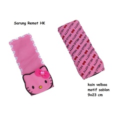 Hello Kitty Karakter Sarung Remot TV Motif Sablon