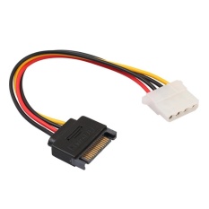 SATA 15pin Pria Ke IDE Besar 4pin Hard Disk Drive Kabel Konektor Kabel Daya-Intl
