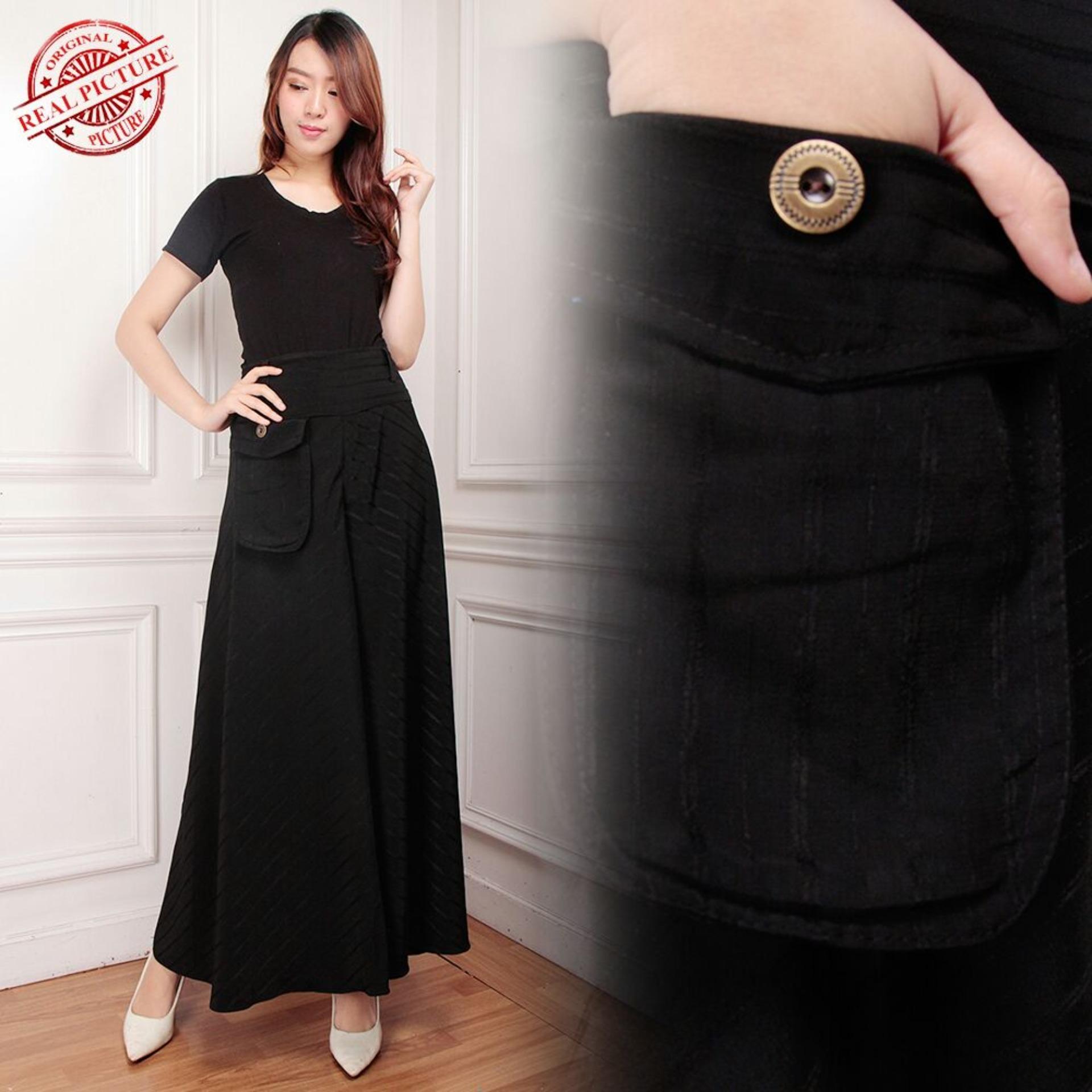 SB Collection Celana Panjang Belby Longpants Hitam Putih Wanita