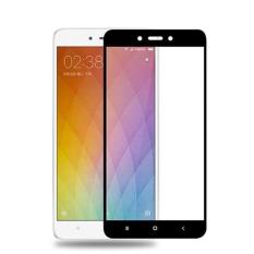 Screen Protector For Xiaomi Redmi Note 4 Mediatek Tempered Glass 2.5D Full Screen - Hitam